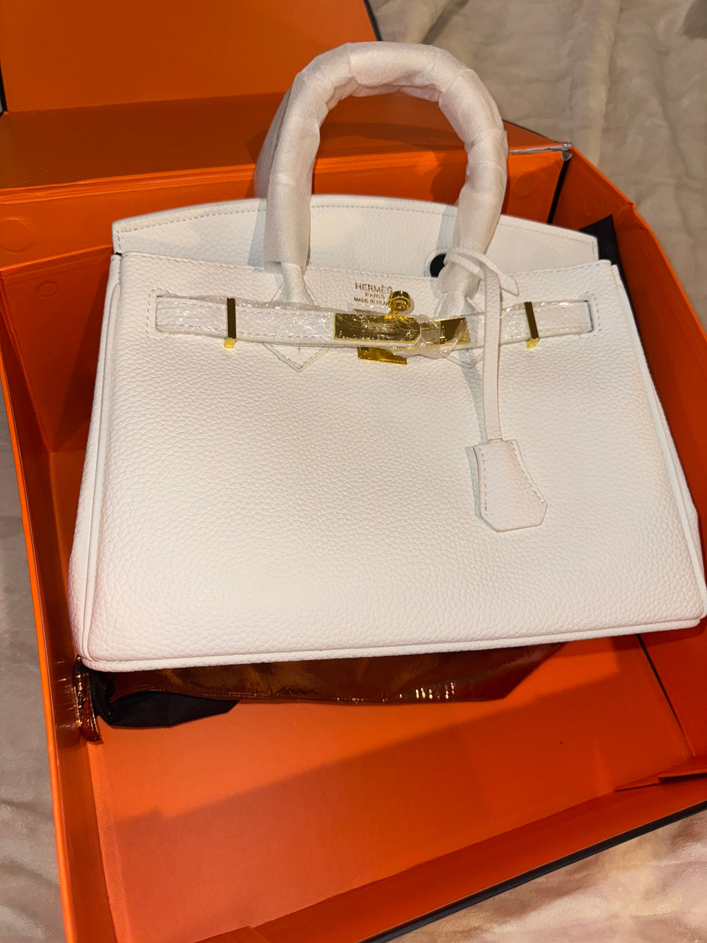 H3rm3s B1rkin Bag - White