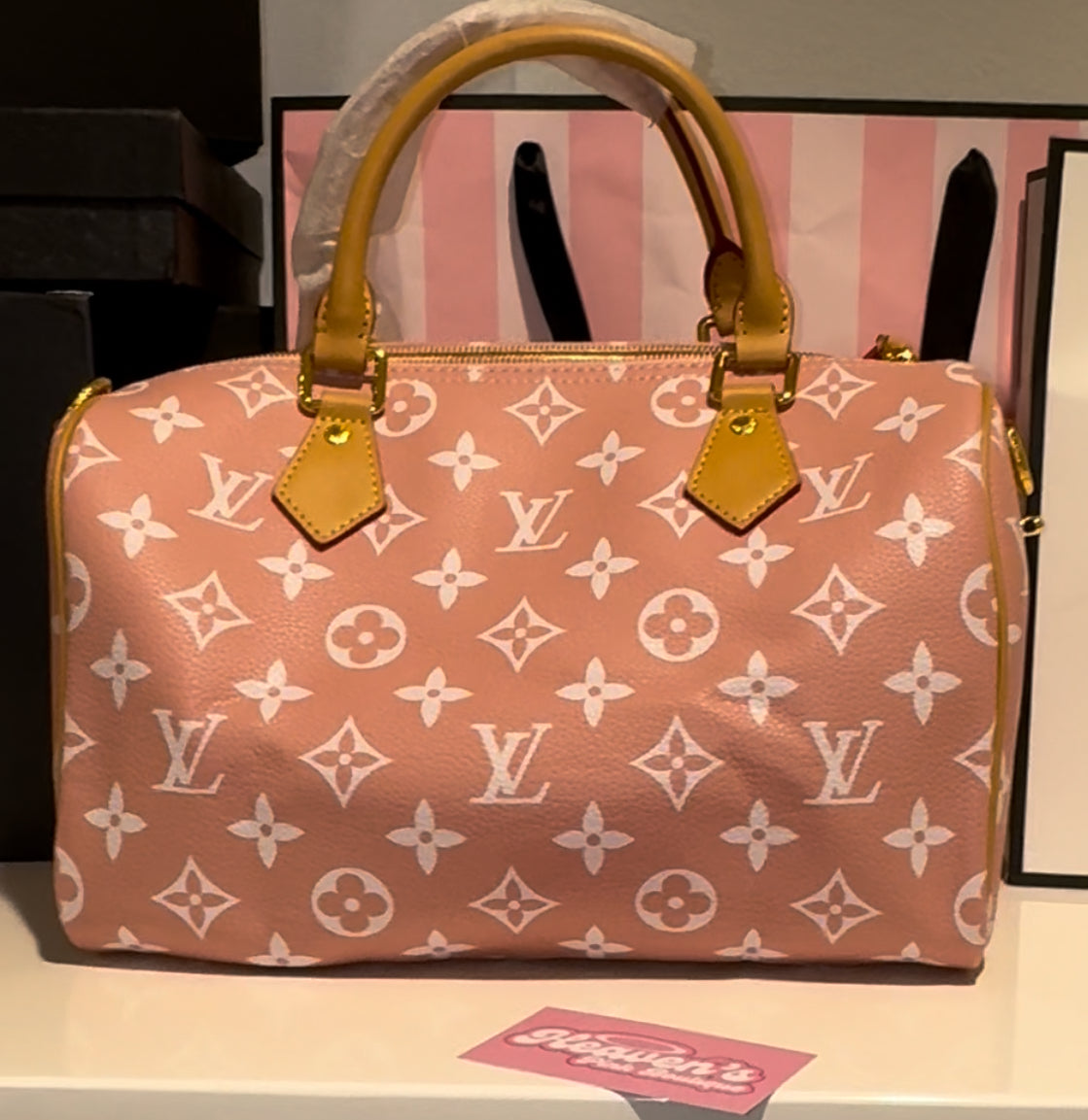 Pink & White LV Bag